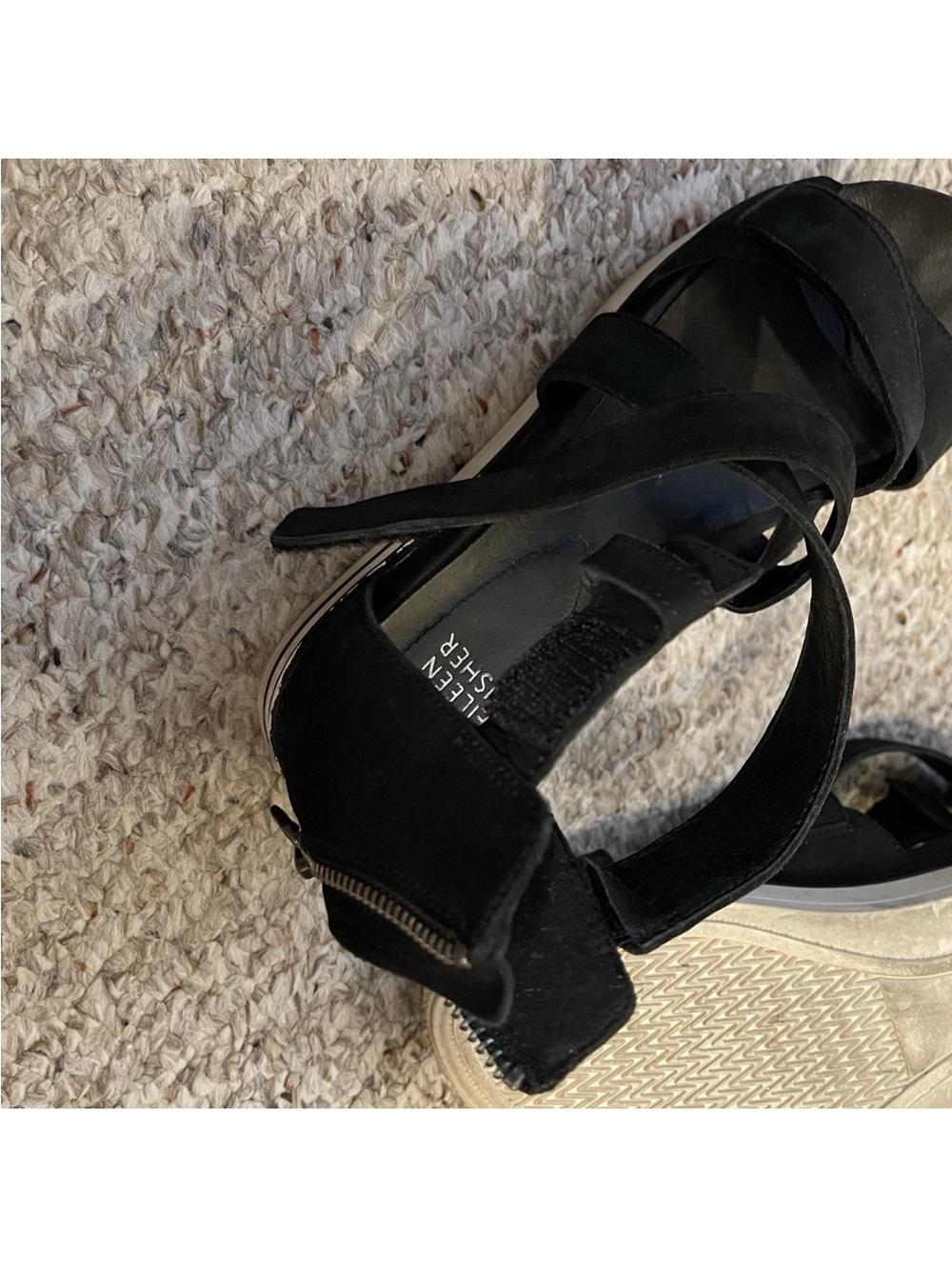 Eileen Fisher Platform Sandals 8 - Picture 5 of 5